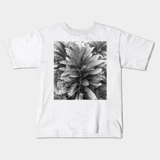 Black and white Crotons Kids T-Shirt